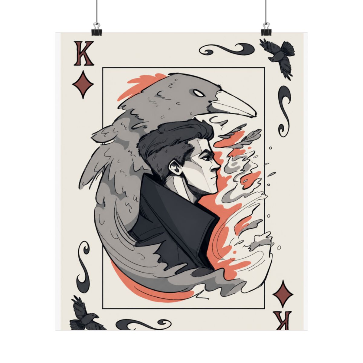 Kaz Brekker Playing Card - Six of Crows | Leigh Bardugo - alternate angle 1, merchandise
