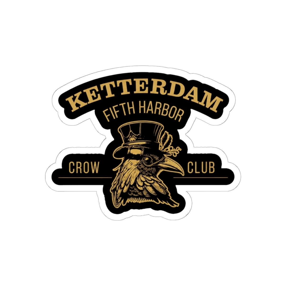 Six of Crows - Ketterdam Crow Club Sticker | Leigh Bardugo - alternate angle 2, merchandise
