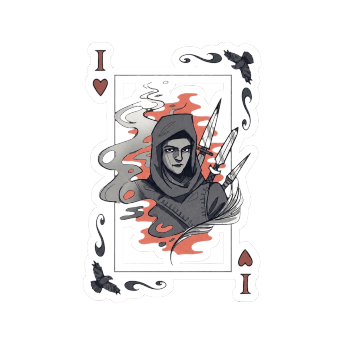 Inej Ghafa Playing Card - Six of Crows | Leigh Bardugo - alternate angle 3, merchandise