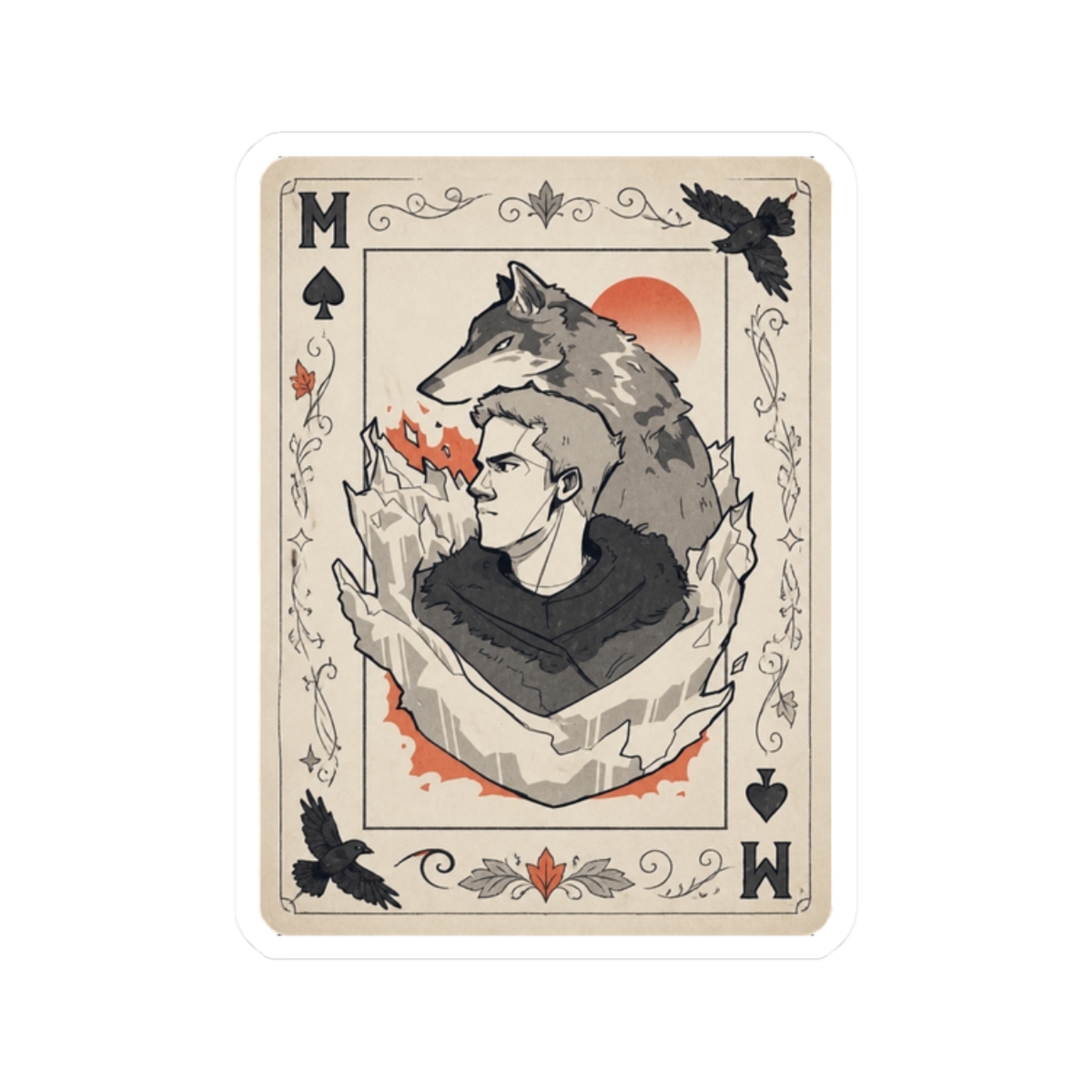 Matthias Helvar Playing Card - Six of Crows | Leigh Bardugo - alternate angle 3, merchandise