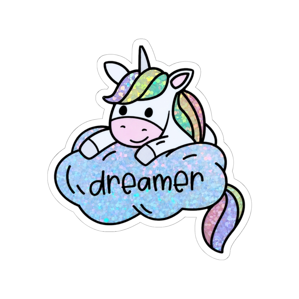 Dreamer Holographic Unicorn Sticker | Leigh Bardugo - alternate angle 1, merchandise